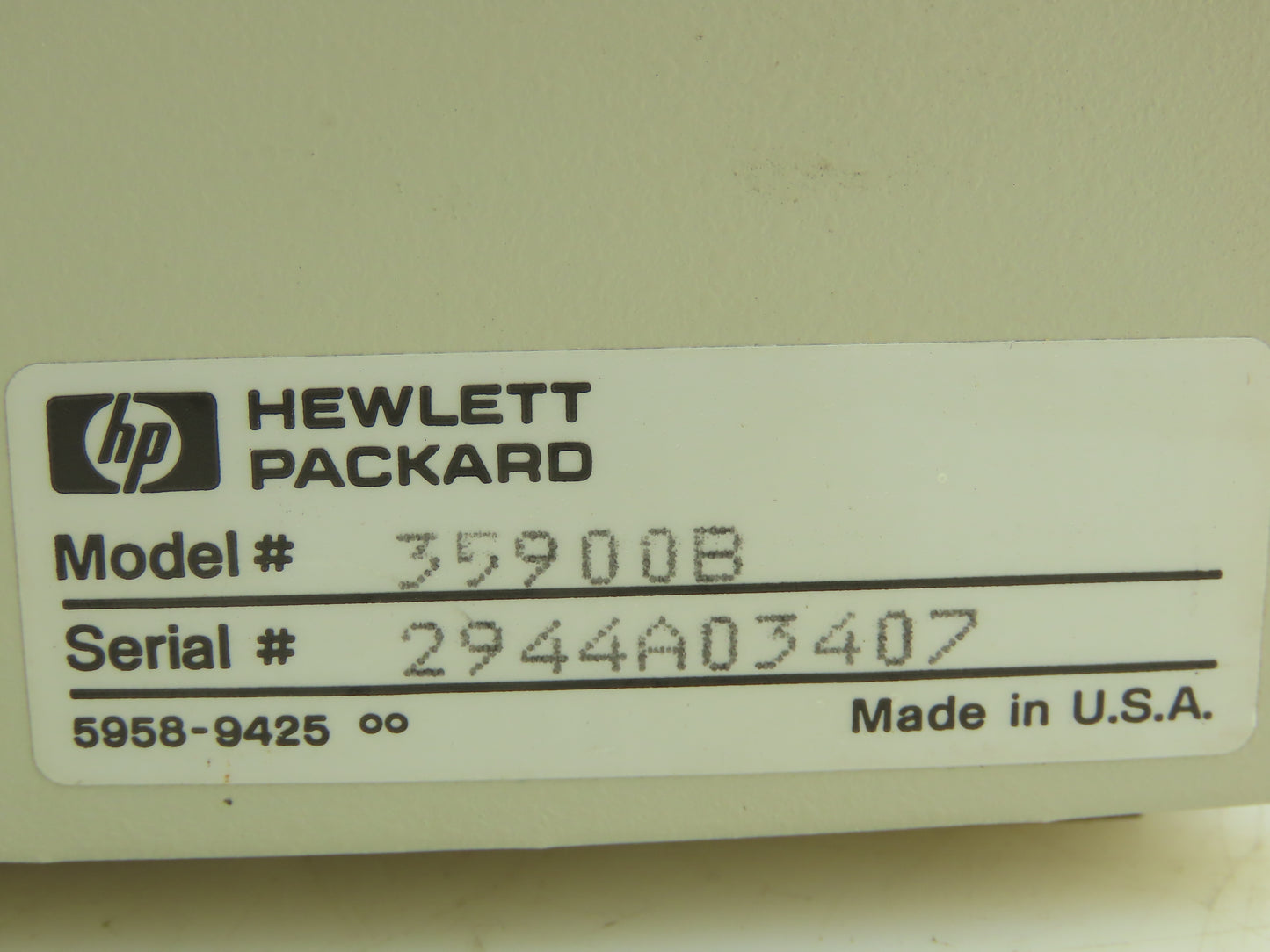 Hewlett Packard 35900B HP Dual Channel Interface Module