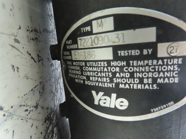 Yale 7221090 31 Hydraulic Pump / Motor ERC040ABN36SF083EE 36v Electric Forklift