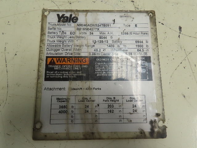 Eaton Char-Lynn 158-4060-001 Hydraulic Motor Off  Yale Electric Forklift