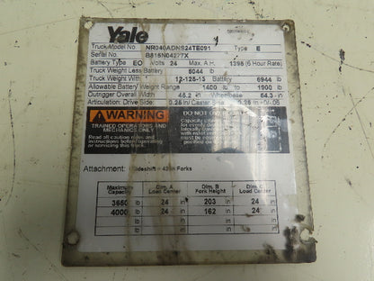 Eaton Char-Lynn 158-4060-001 Hydraulic Motor Off  Yale Electric Forklift