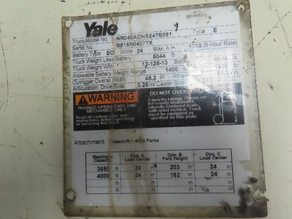 Vickers EPM2-WB-20 Hydraulic Valve off Yale NR040ADNS24TE091 Electric Forklift