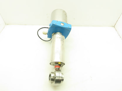 Norit Sudmo 2701800 Pneumatic Actuator KH NC Sanitary SS Ball Valve 1" DN25 120V