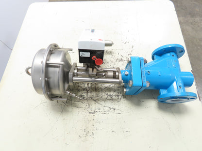 Flowserve 1323P3 Pneumatic Control Valve 2" Flanged with Logix 522 MD Positioner