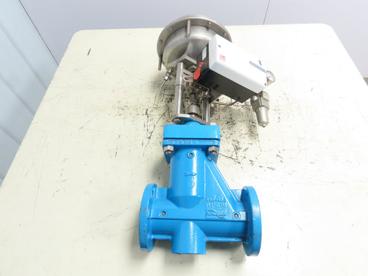 Flowserve 1323P3 Pneumatic Control Valve 2" Flanged with Logix 522 MD Positioner