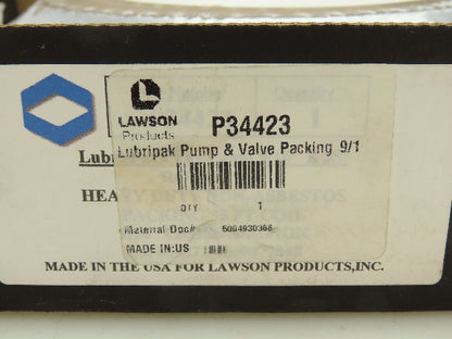 Rotanium Products P34423 Lawson Lubri-Pack Pump Valve Packing 9/16" x35' Black