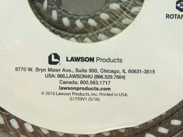 Rotanium Products P37178 Lawson Lubri-Pack Pump Valve Packing 3/8" x 60' Black