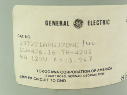 General Electric 103221AXGJ7DNC Yokogawa 0-4000 AC Kilowatts Meter