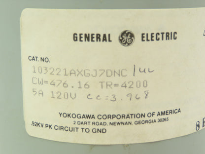 General Electric 103221AXGJ7DNC Yokogawa 0-4000 AC Kilowatts Meter