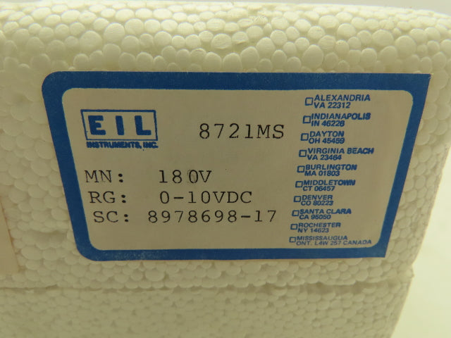 General Electric 8721MS 180 Series Switchboard Edgewise Voltage Meter 0-600VAC