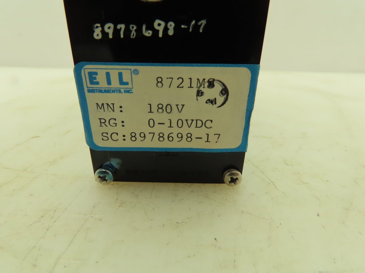 General Electric 8721MS 180 Series Switchboard Edgewise Voltage Meter 0-600VAC