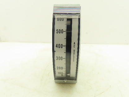 General Electric 8721MS 180 Series Switchboard Edgewise Voltage Meter 0-600VAC