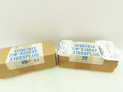 Conco Systems Rubber Expansion Plug For Tubes Test 7/8" SS Stainless Lot of 41
