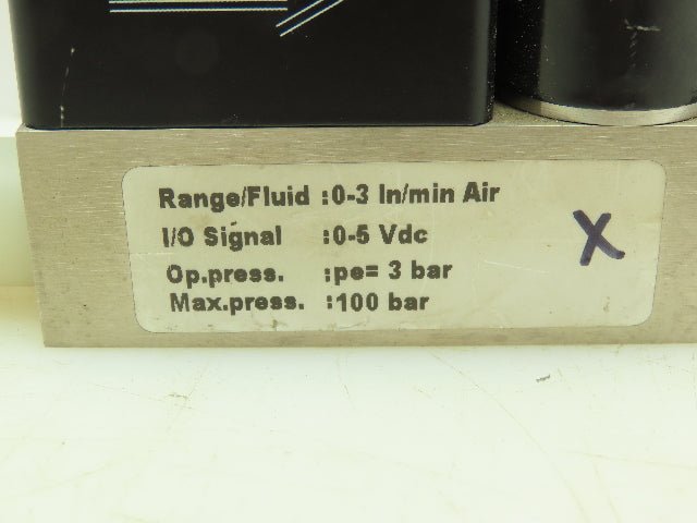 Brooks 5850TR FA2C102 Mass Flow Controller 0-3 IN/MIN Air Pneumatic