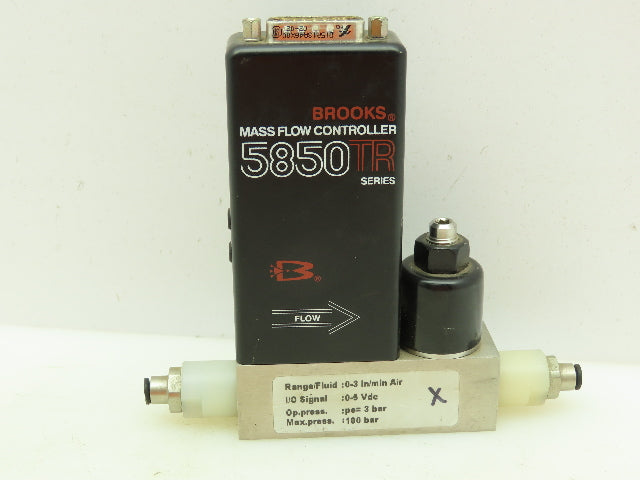 Brooks 5850TR FA2C102 Mass Flow Controller 0-3 IN/MIN Air Pneumatic
