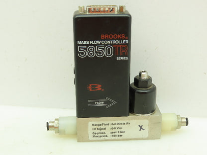 Brooks 5850TR FA2C102 Mass Flow Controller 0-3 IN/MIN Air Pneumatic