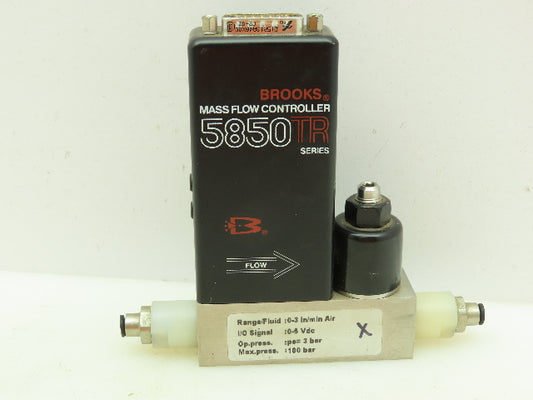 Brooks 5850TR FA2C102 Mass Flow Controller 0-3 IN/MIN Air Pneumatic