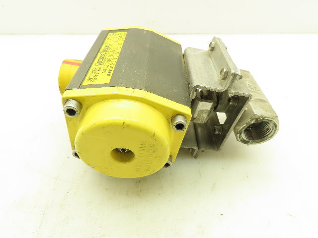 Conbraco Compac Torque CTS-30 Pneumatic Actuator 3/4" NPT CF8M SS Ball Valve