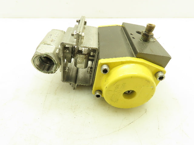 Conbraco Compac Torque CTS-30 Pneumatic Actuator 3/4" NPT CF8M SS Ball Valve