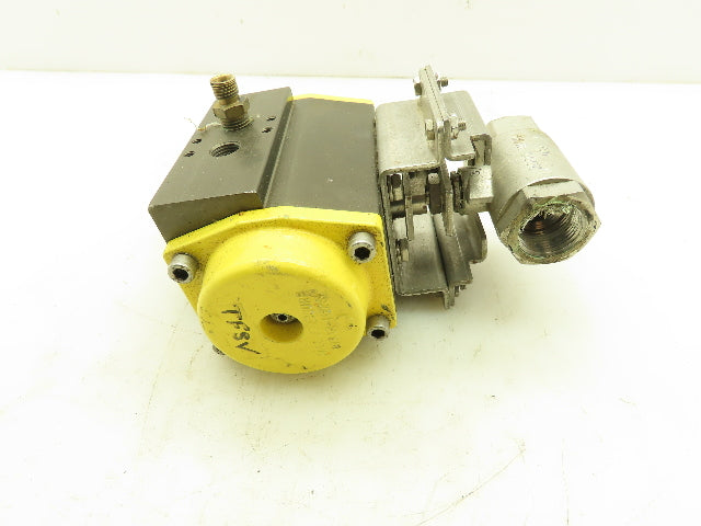 Conbraco Compac Torque CTS-30 Pneumatic Actuator 3/4" NPT CF8M SS Ball Valve