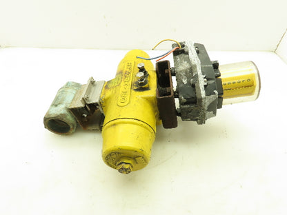 Hytork-130 Pneumatic Actuator 1-1/2" Ball Valve Watchman Positioner FMYB-5120