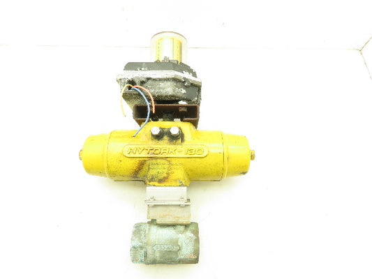 Hytork-130 Pneumatic Actuator 1-1/2" Ball Valve Watchman Positioner FMYB-5120