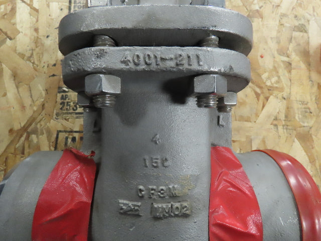 Ladish 8276-2114-40D Manual Wedge Gate Valve 4" Buttweld 150# CF8M SS 275 PSI
