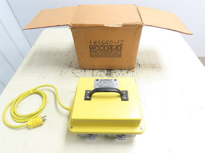 Daniel Woodhead No. 1640 LoVolt 120V Safeway Work Station Four Outlet 12VAC 400A