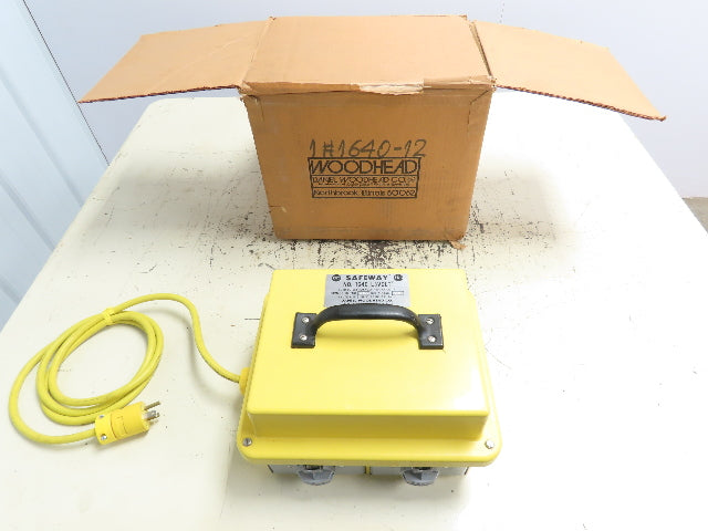 Daniel Woodhead No. 1640 LoVolt 120V Safeway Work Station Four Outlet 12VAC 400A