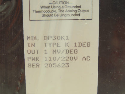 Omega DP30K1 DP30 Digital Thermometer 110/220V AC