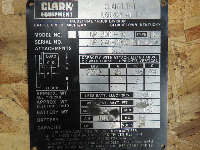 Clark C-561325X8965A Power Steering Motor /Pump #NP300D-30 24V Electric Forklift