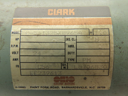 Clark C-561325X8965A Power Steering Motor /Pump #NP300D-30 24V Electric Forklift