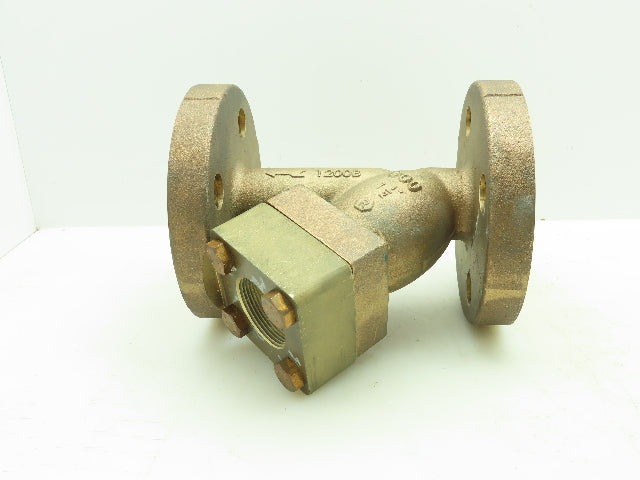 Mueller 1200B Brass Bronze WYE Y Strainer 1-1/2" Flanged Class 300#