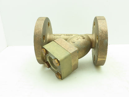 Mueller 1200B Brass Bronze WYE Y Strainer 1-1/2" Flanged Class 300#