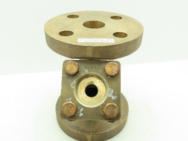Mueller 1200B Brass Bronze WYE Y Strainer 1-1/2" Flanged Class 300#