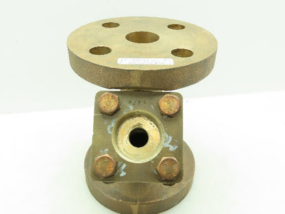 Mueller 1200B Brass Bronze WYE Y Strainer 1-1/2" Flanged Class 300#
