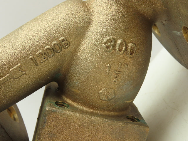 Mueller 1200B Brass Bronze WYE Y Strainer 1-1/2" Flanged Class 300#