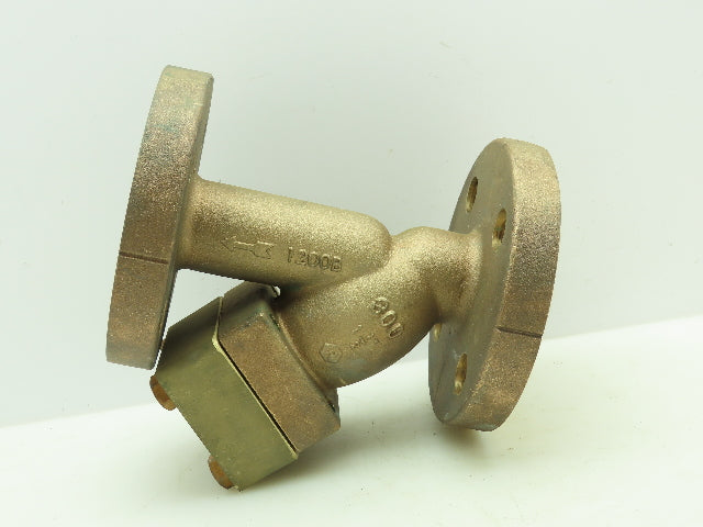 Mueller 1200B Brass Bronze WYE Y Strainer 1-1/2" Flanged Class 300#