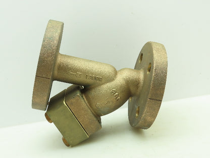 Mueller 1200B Brass Bronze WYE Y Strainer 1-1/2" Flanged Class 300#