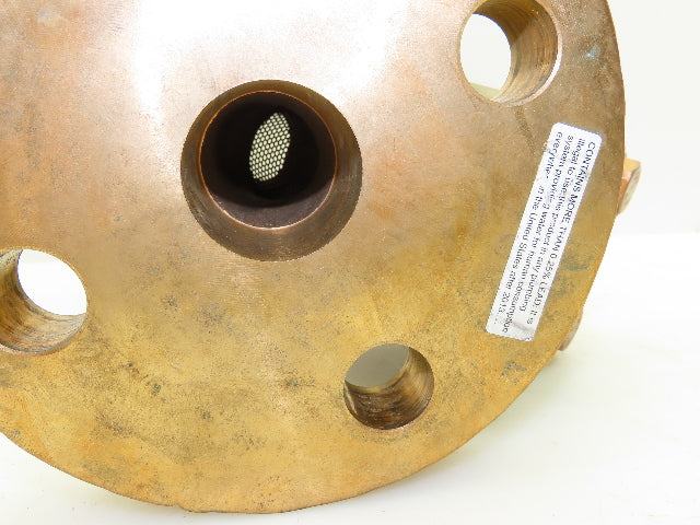 Mueller 1200B Brass Bronze WYE Y Strainer 1-1/2" Flanged Class 300#