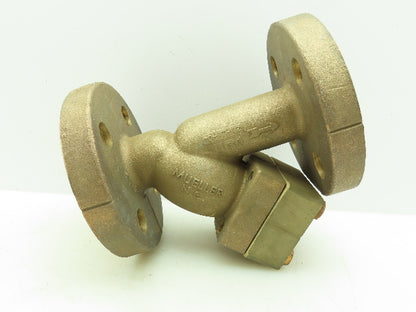 Mueller 1200B Brass Bronze WYE Y Strainer 1-1/2" Flanged Class 300#