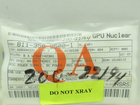 Bailey 6621423A1 Power Supply DC Meter Supply