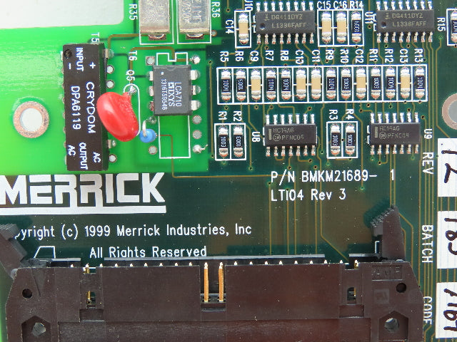 Merrick BMKM21689-1 Rev 3 LTI Board Circuit Board Card LT104 MC3