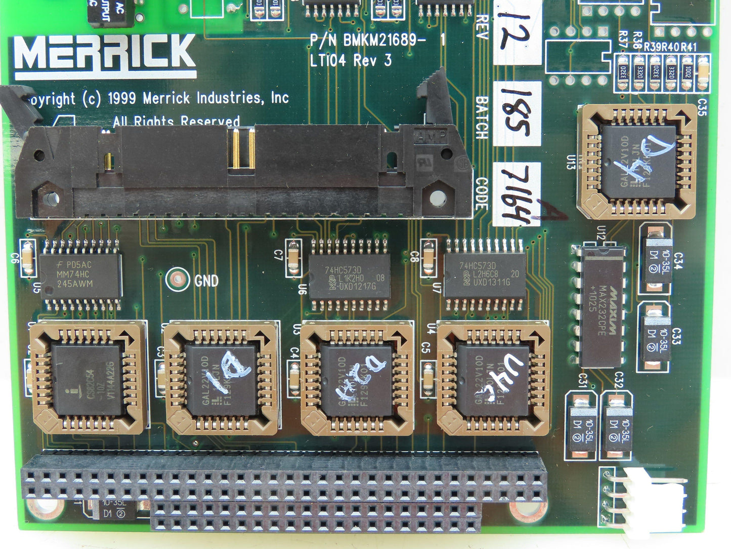 Merrick BMKM21689-1 Rev 3 LTI Board Circuit Board Card LT104 MC3