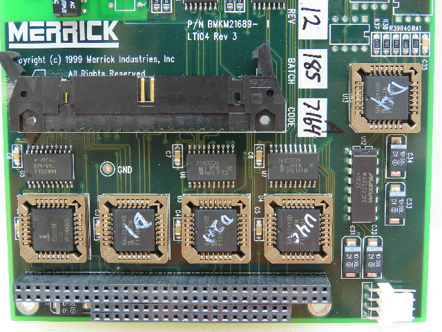 Merrick BMKM21689-1 Rev 3 LTI Board Circuit Board Card LT104 MC3