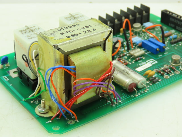 Leeds Northrup 021596 Amplifier Card 120V Alarm Card Circuit Board Panel 10-16V