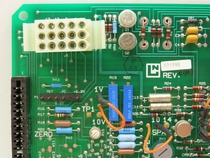 Leeds Northrup 021596 Amplifier Card 120V Alarm Card Circuit Board Panel 10-16V