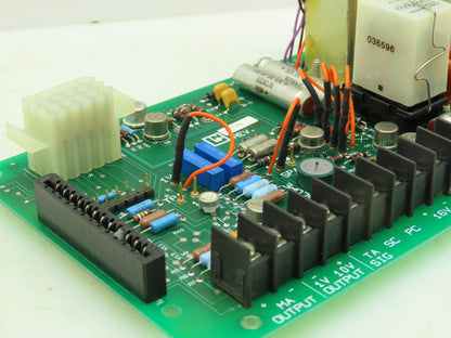 Leeds Northrup 021596 Amplifier Card 120V Alarm Card Circuit Board Panel 10-16V