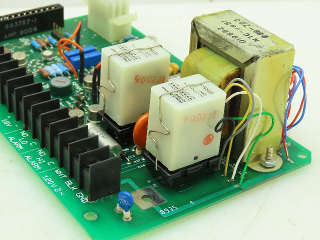Leeds Northrup 021596 Amplifier Card 120V Alarm Card Circuit Board Panel 10-16V