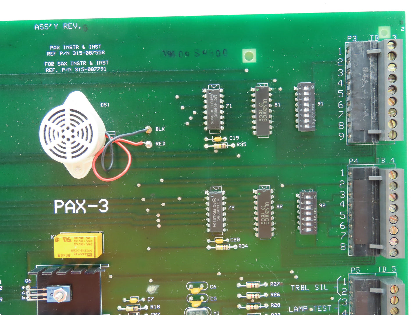 Pyrotronics 580-187557-3 Signaling Device Subassembly Interface Board Pax-3