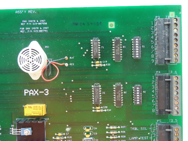 Pyrotronics 580-187557-3 Signaling Device Subassembly Interface Board Pax-3